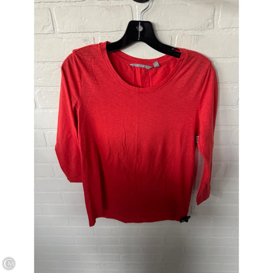 Athletic Top Long Sleeve Crewneck By Athleta In Orange, Size: Xs