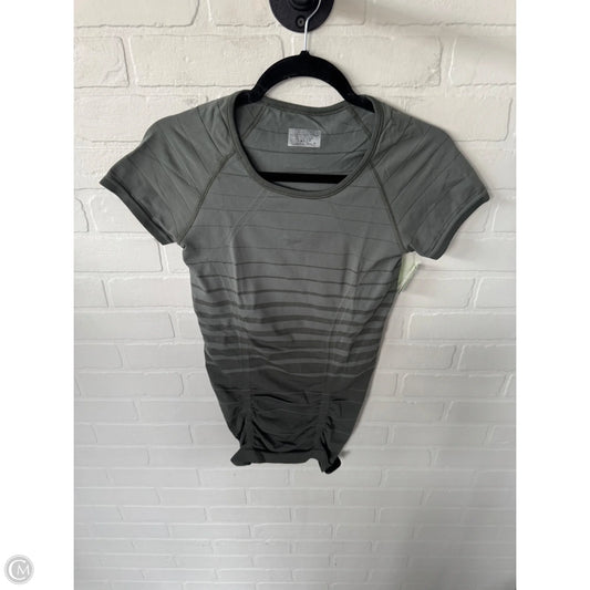 Athletic Top Short Sleeve By Athleta In Green, Size: S