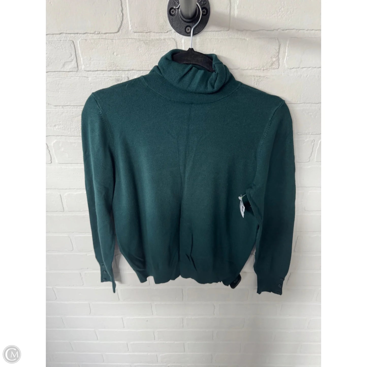 Sweater By Ann Taylor In Green, Size: L