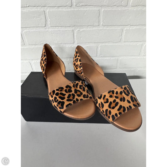 Sandals Flats By J. Crew In Animal Print, Size: 10