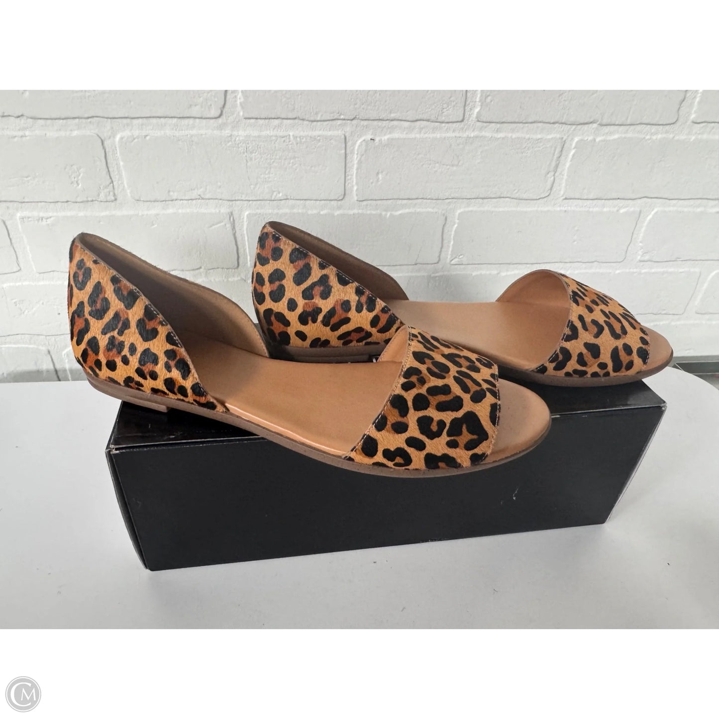 Sandals Flats By J. Crew In Animal Print, Size: 10
