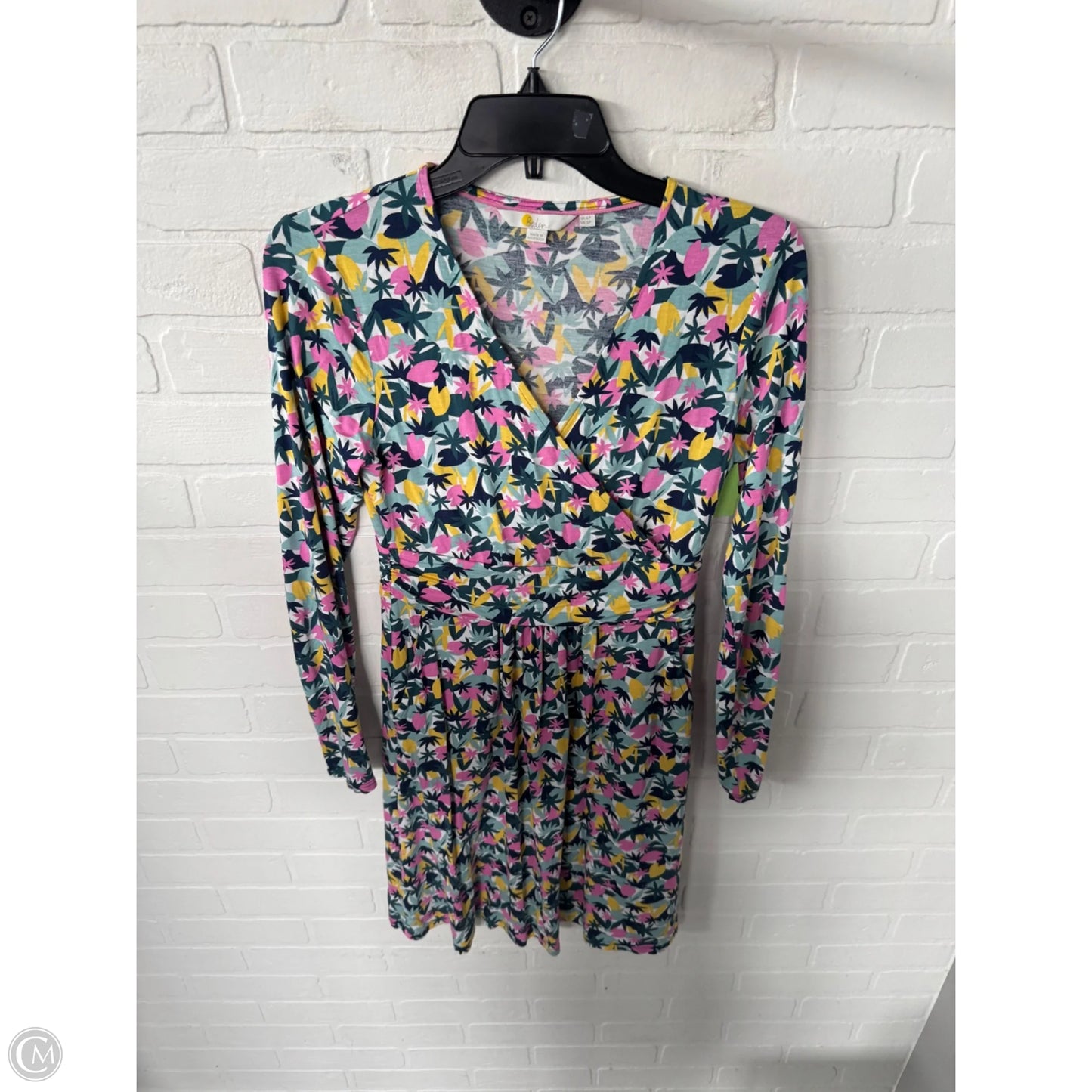 Dress Casual Short By Boden In Green & Pink, Size: Xsp