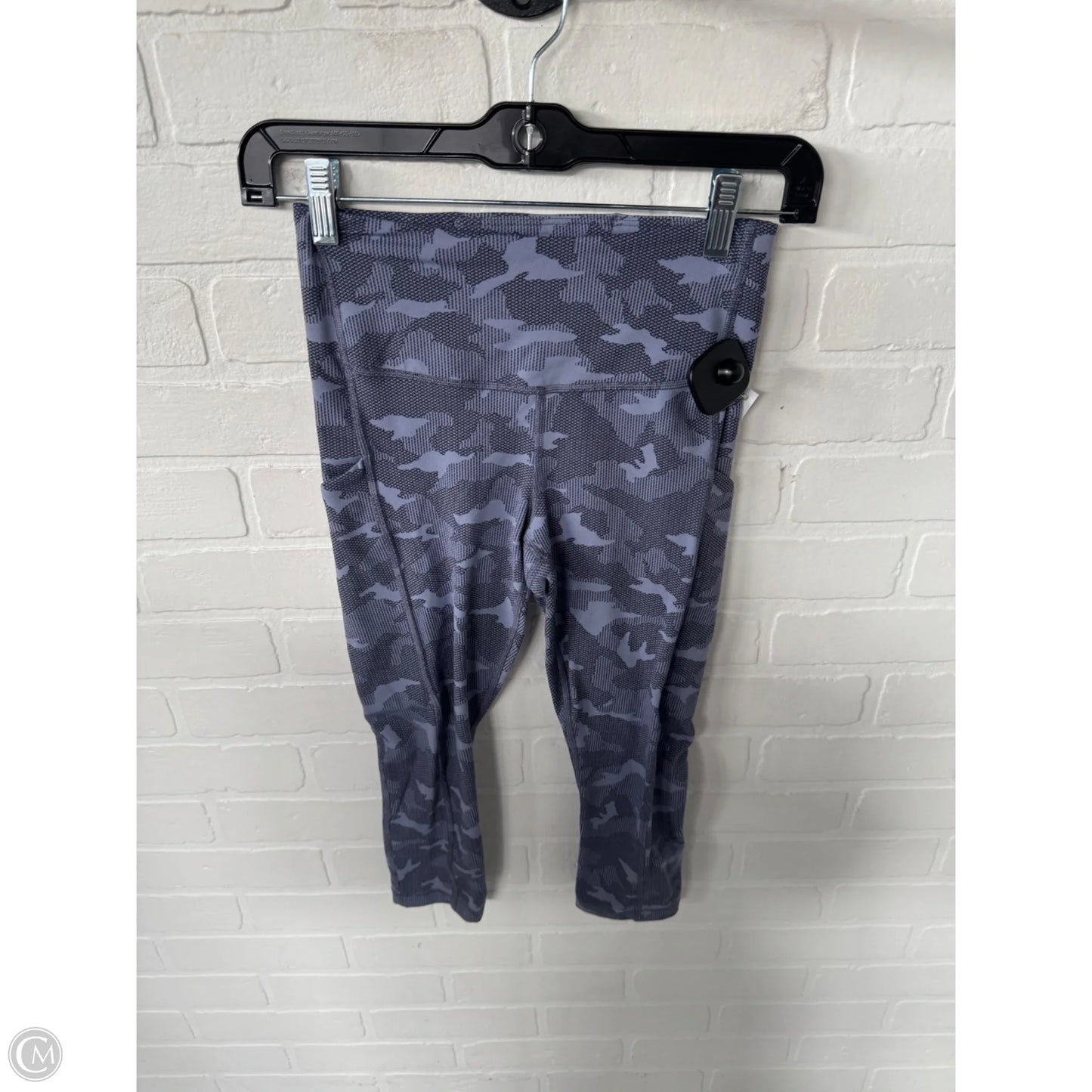 Athletic Leggings Capris By Athleta In Grey & Purple, Size: 0p