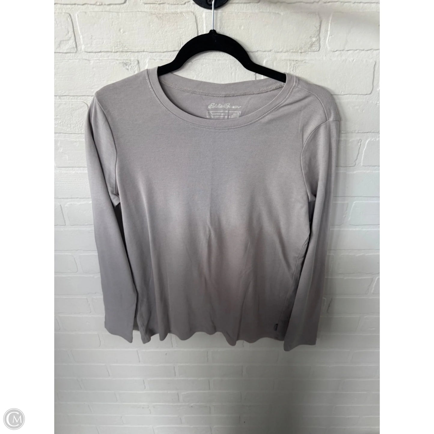 Top Long Sleeve Basic By Eddie Bauer In Grey, Size: Xl