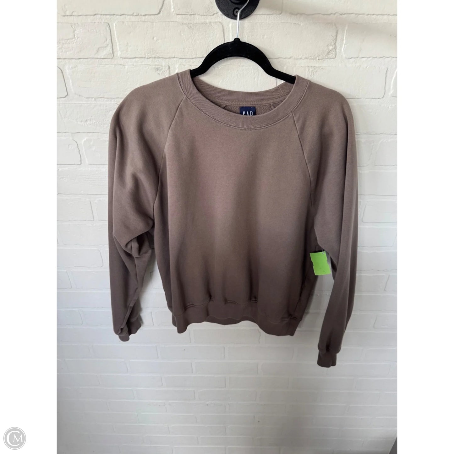Sweatshirt Crewneck By Gap In Brown, Size: M