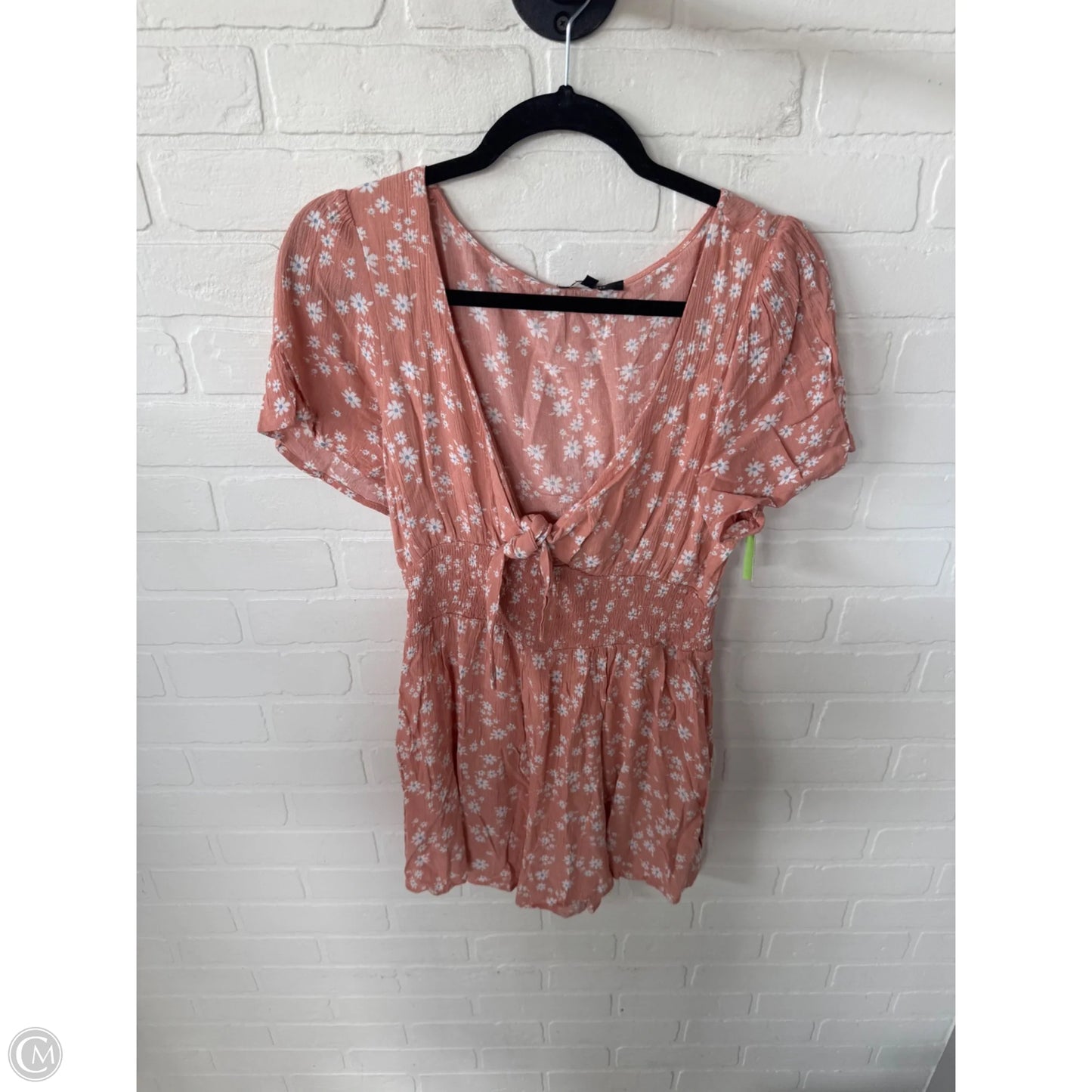 Romper By Love Tree In Pink & White, Size: L