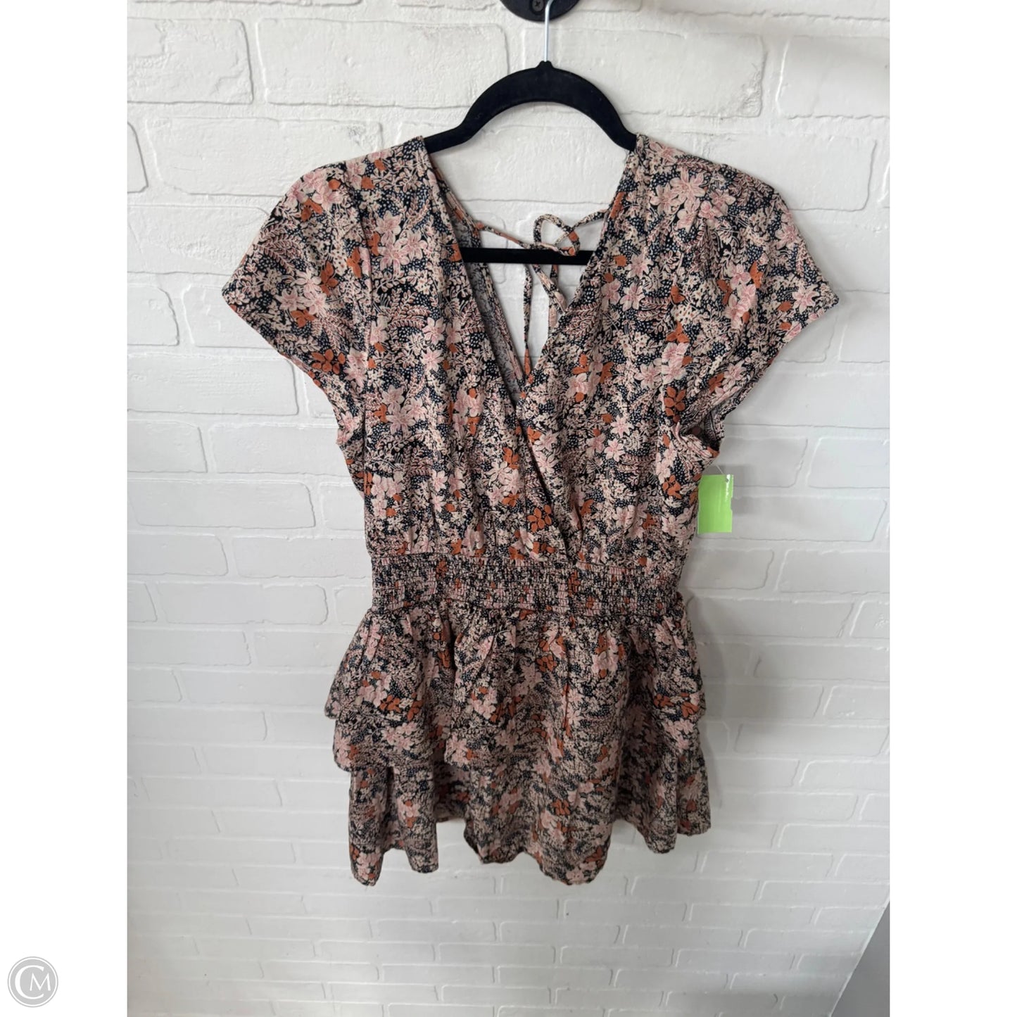 Dress Casual Short By American Eagle In Black & Orange, Size: M