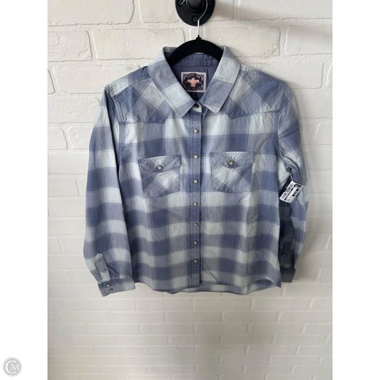 Top Long Sleeve By Clothes Mentor In Blue, Size: M