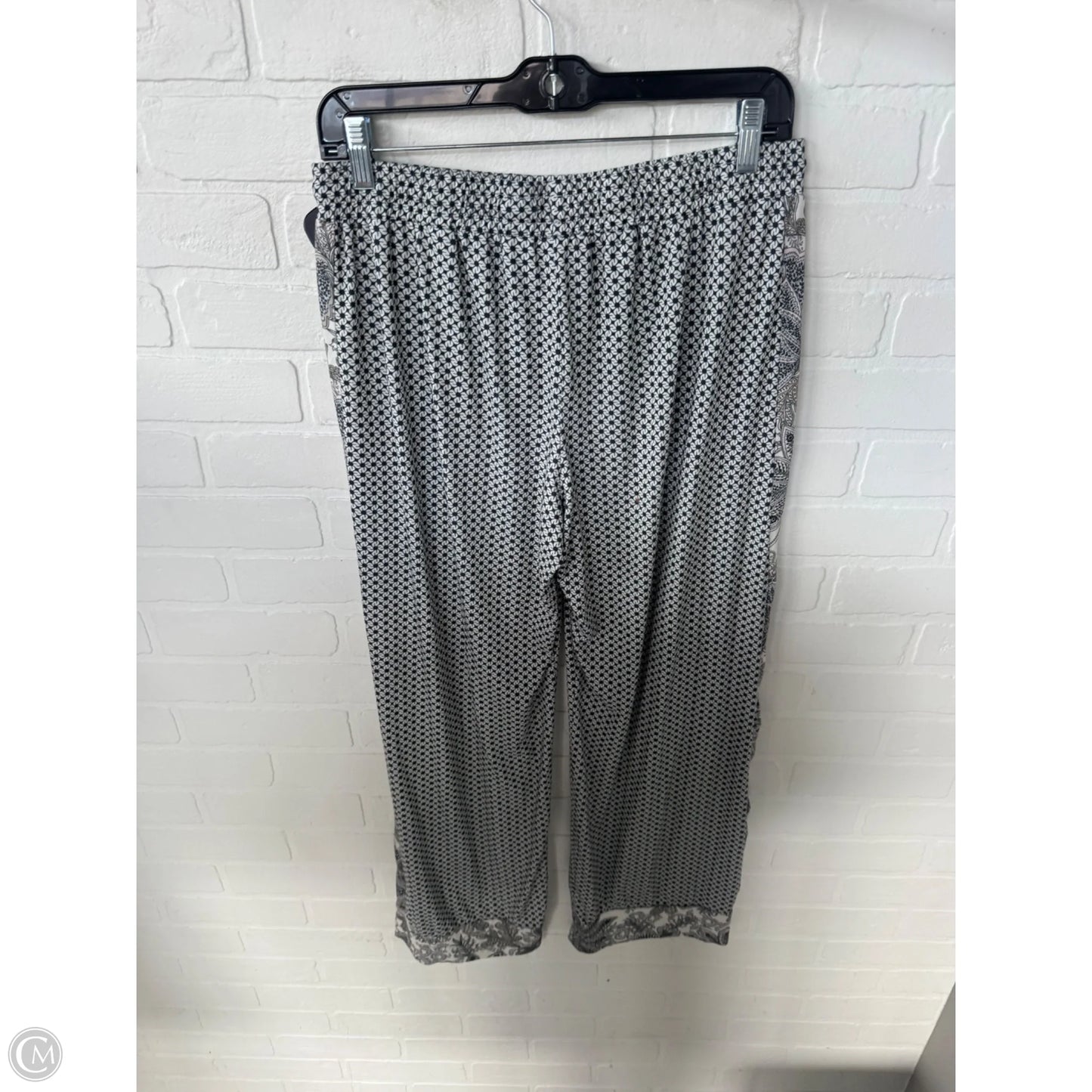 Pajamas 2pc By Echo In Black & White, Size: L