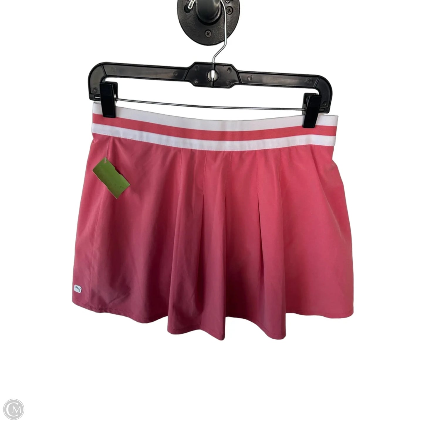 Athletic Skort By Puma In Pink & White, Size: 4