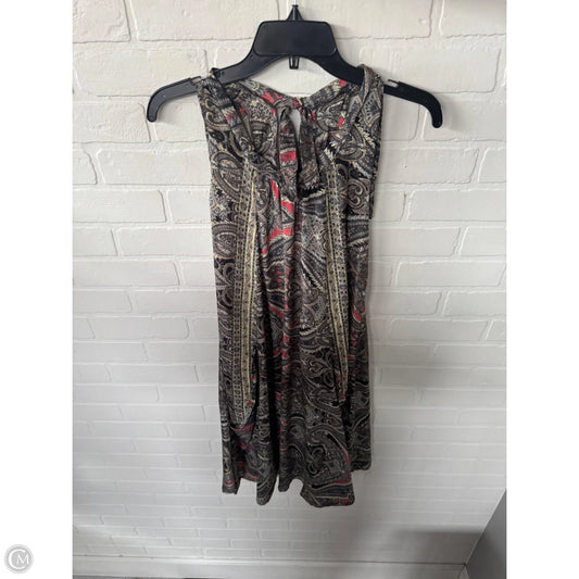 Tunic Sleeveless By Clothes Mentor In Grey & Yellow, Size: Osfm