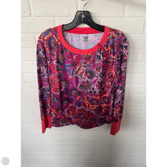 Athletic Top Long Sleeve Crewneck By Title Nine In Orange & Purple, Size: S