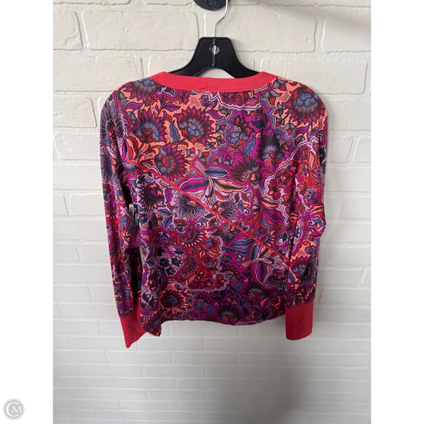 Athletic Top Long Sleeve Crewneck By Title Nine In Orange & Purple, Size: S