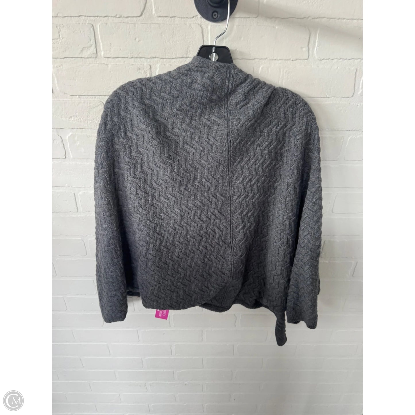 Sweater Cardigan By Christopher And Banks In Grey, Size: L