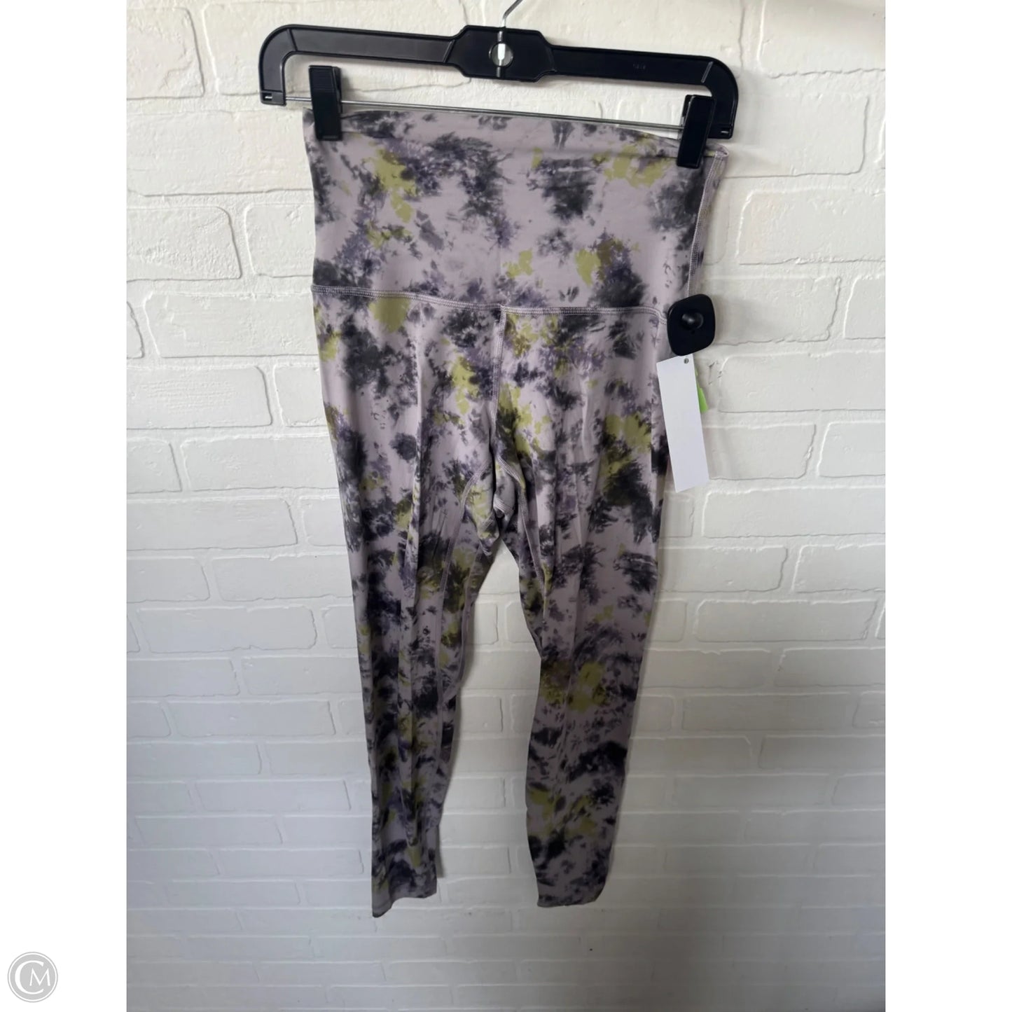 Athletic Leggings By Lululemon In Green & Grey, Size: 6