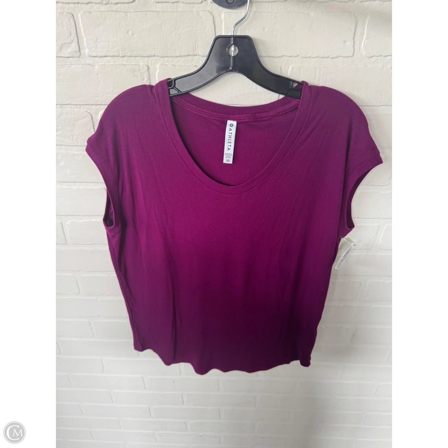 Athletic Top Short Sleeve By Athleta In Purple, Size: Xs