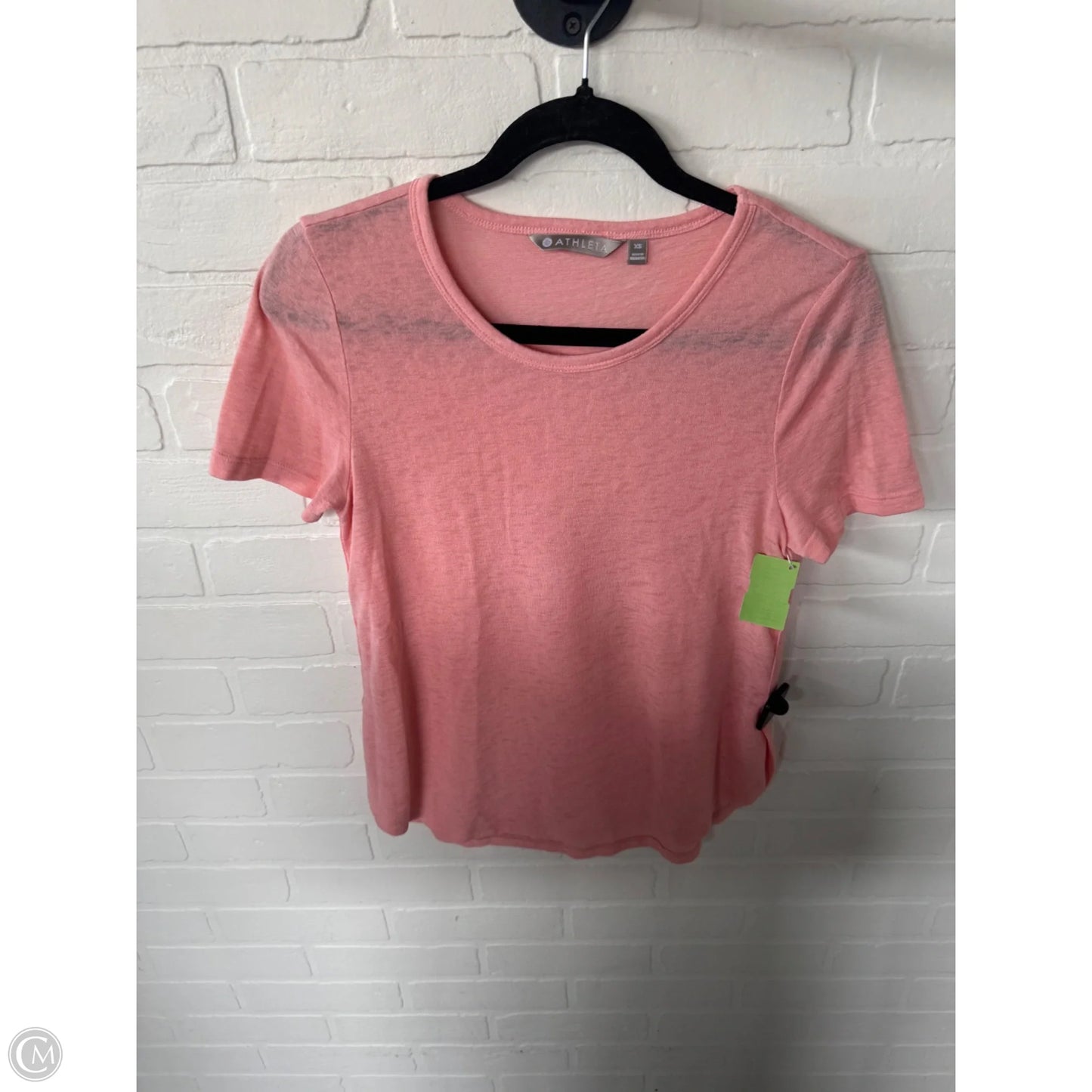 Athletic Top Short Sleeve By Athleta In Pink, Size: Xs