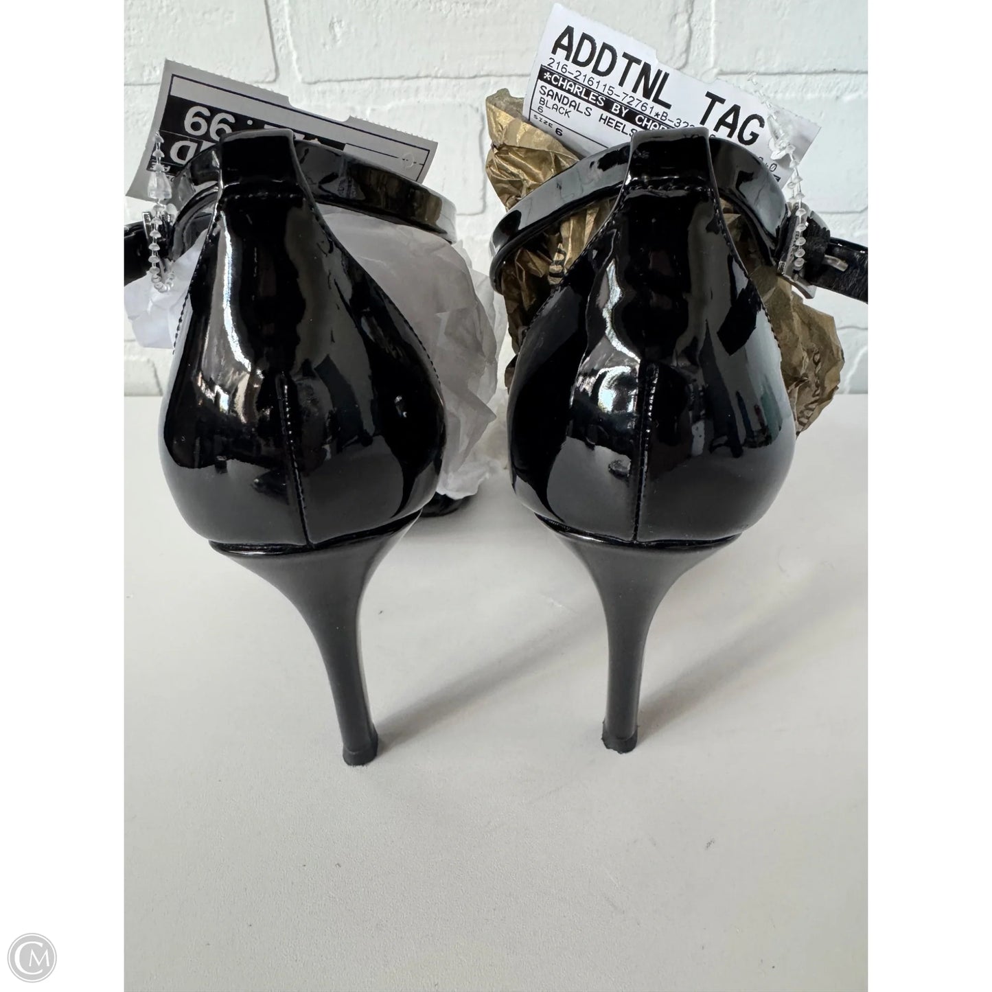 Sandals Heels Stiletto By Charles By Charles David In Black, Size: 6