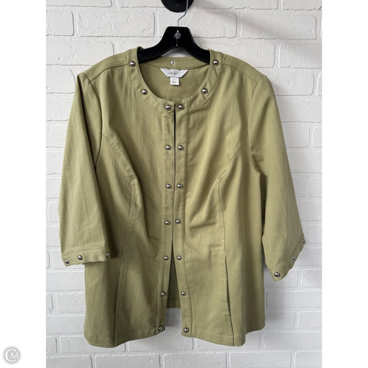 Blazer By Cj Banks In Green, Size: 2x