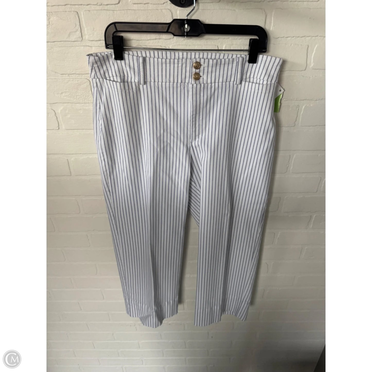 Pants Dress By Chicos In Blue & White, Size: 14