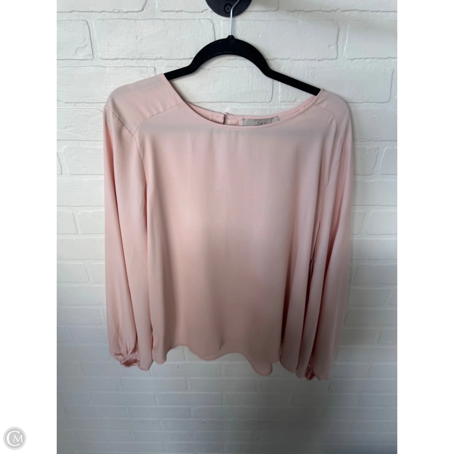 Top Long Sleeve By Loft In Pink, Size: L