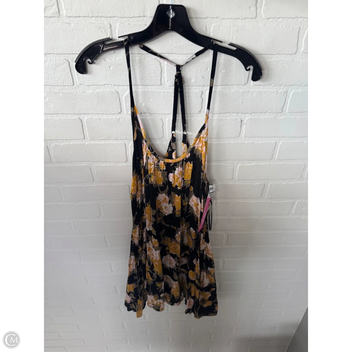 Tunic Sleeveless By Volcom In Black & Yellow, Size: M