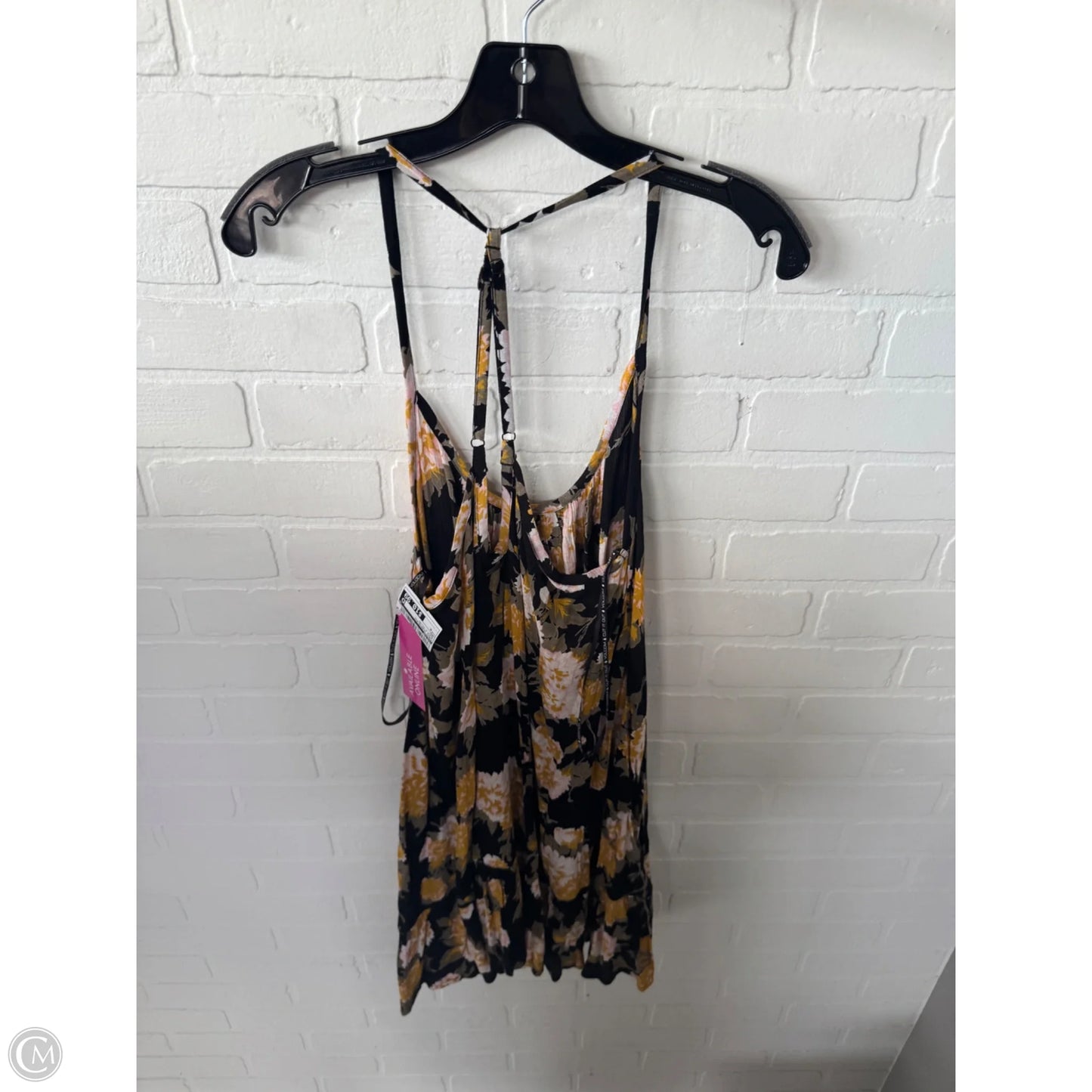 Tunic Sleeveless By Volcom In Black & Yellow, Size: M