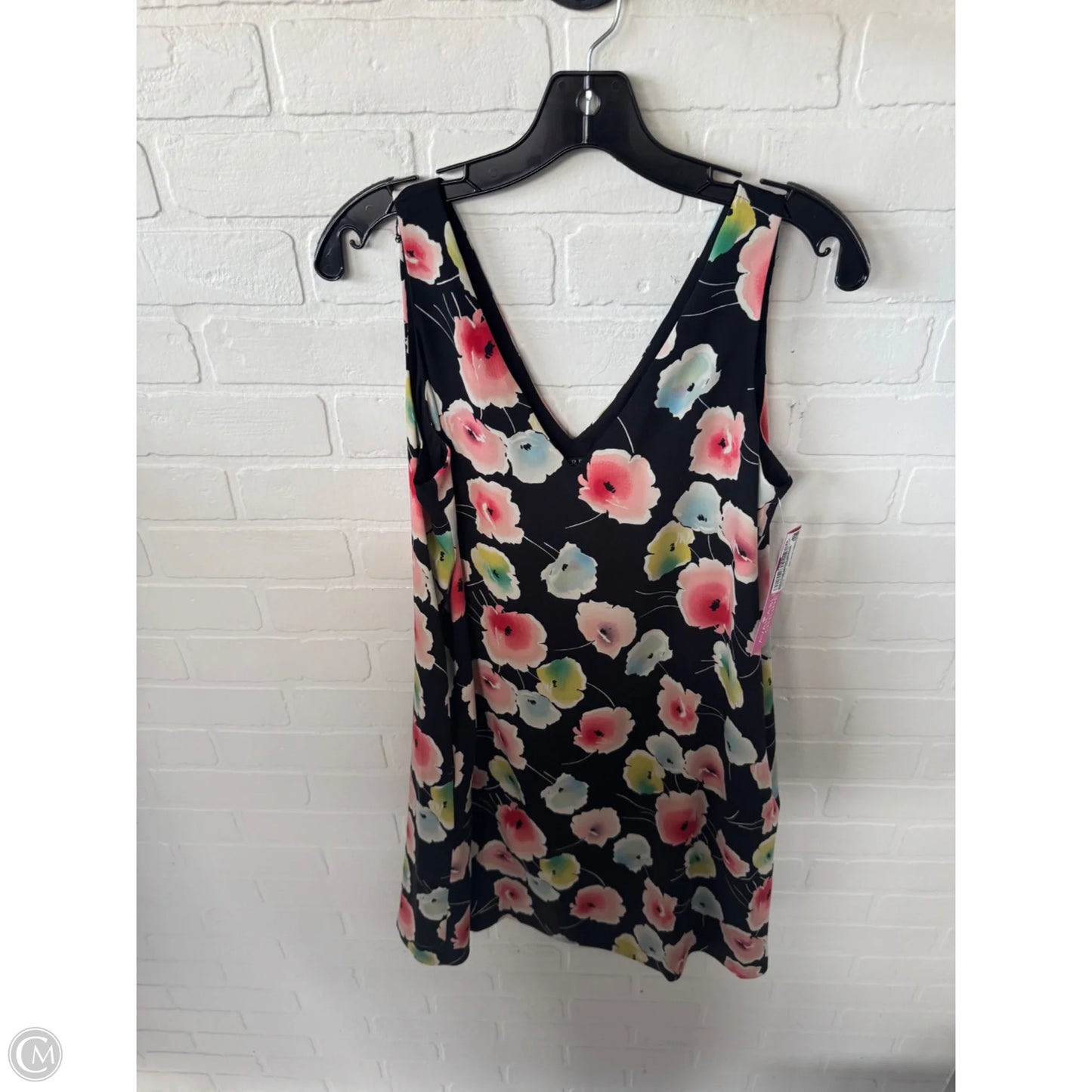 Dress Party Short By Lauren By Ralph Lauren In Black & Pink, Size: M