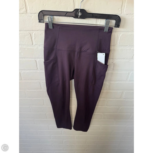 Athletic Leggings Capris By Yogalicious In Purple, Size: 0