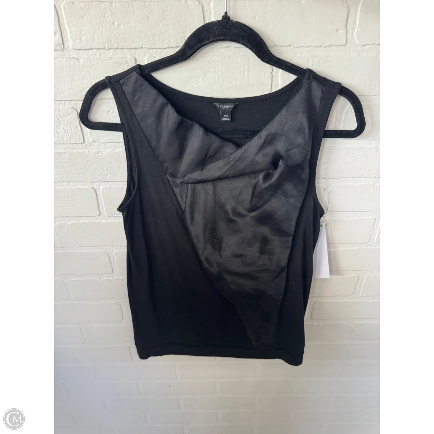 Top Sleeveless By Ann Taylor In Black, Size: Xs