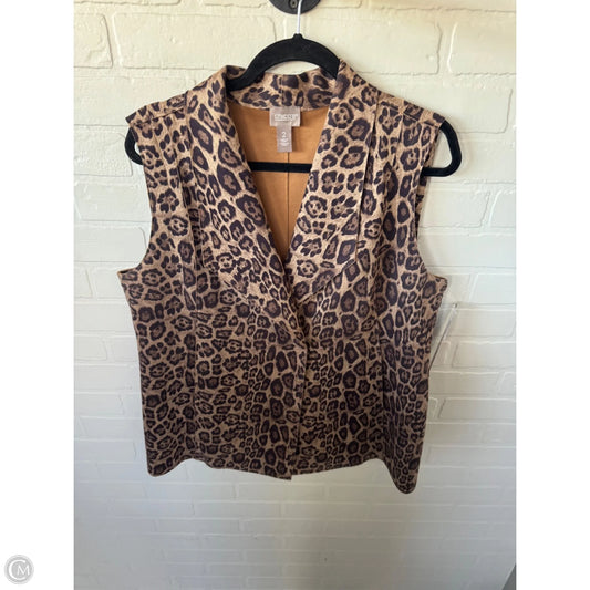 Vest Other By Chicos In Animal Print, Size: L