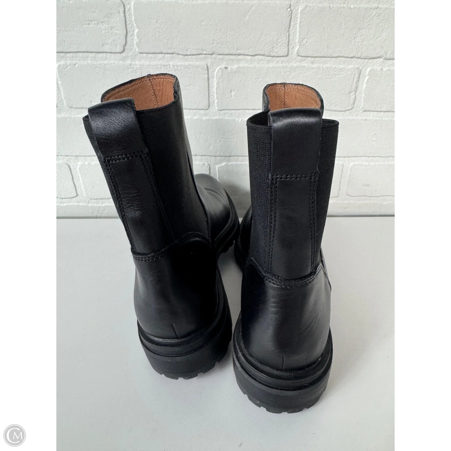 Boots Mid-calf Flats By Madewell In Black, Size: 9.5