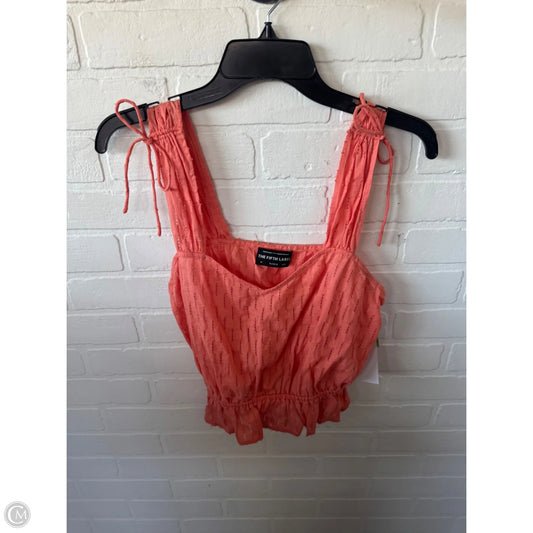Top Sleeveless By Clothes Mentor In Orange, Size: S