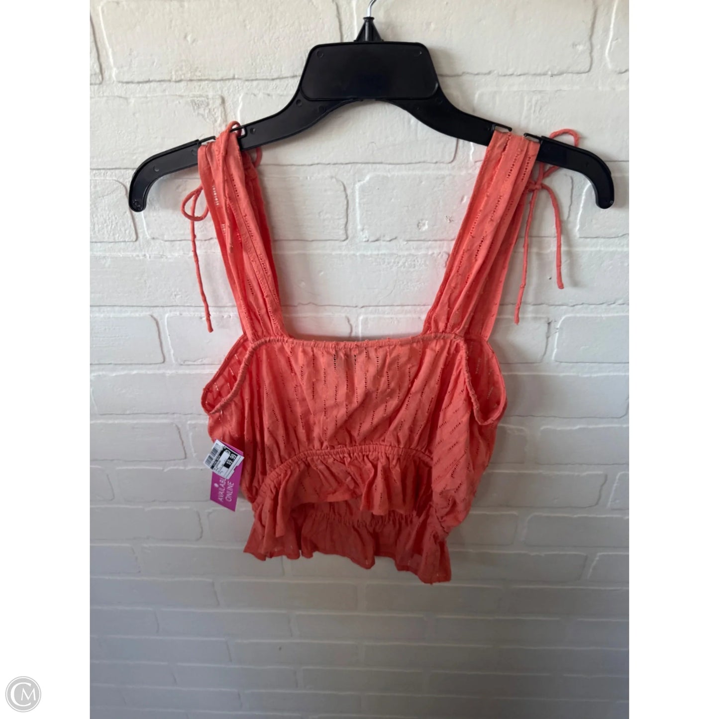 Top Sleeveless By Clothes Mentor In Orange, Size: S