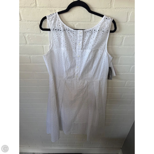 Dress Casual Midi By Eva Mendes In White, Size: 1x