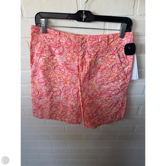 Shorts Designer By Lilly Pulitzer In Orange & Pink, Size: 2