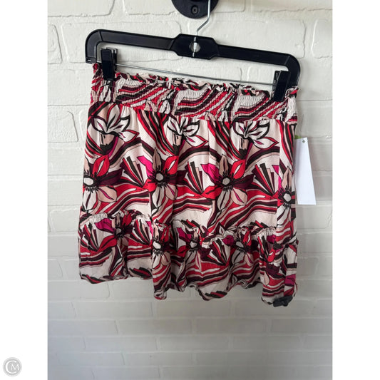 Skirt Mini & Short By Anthropologie In Brown & Red, Size: 0