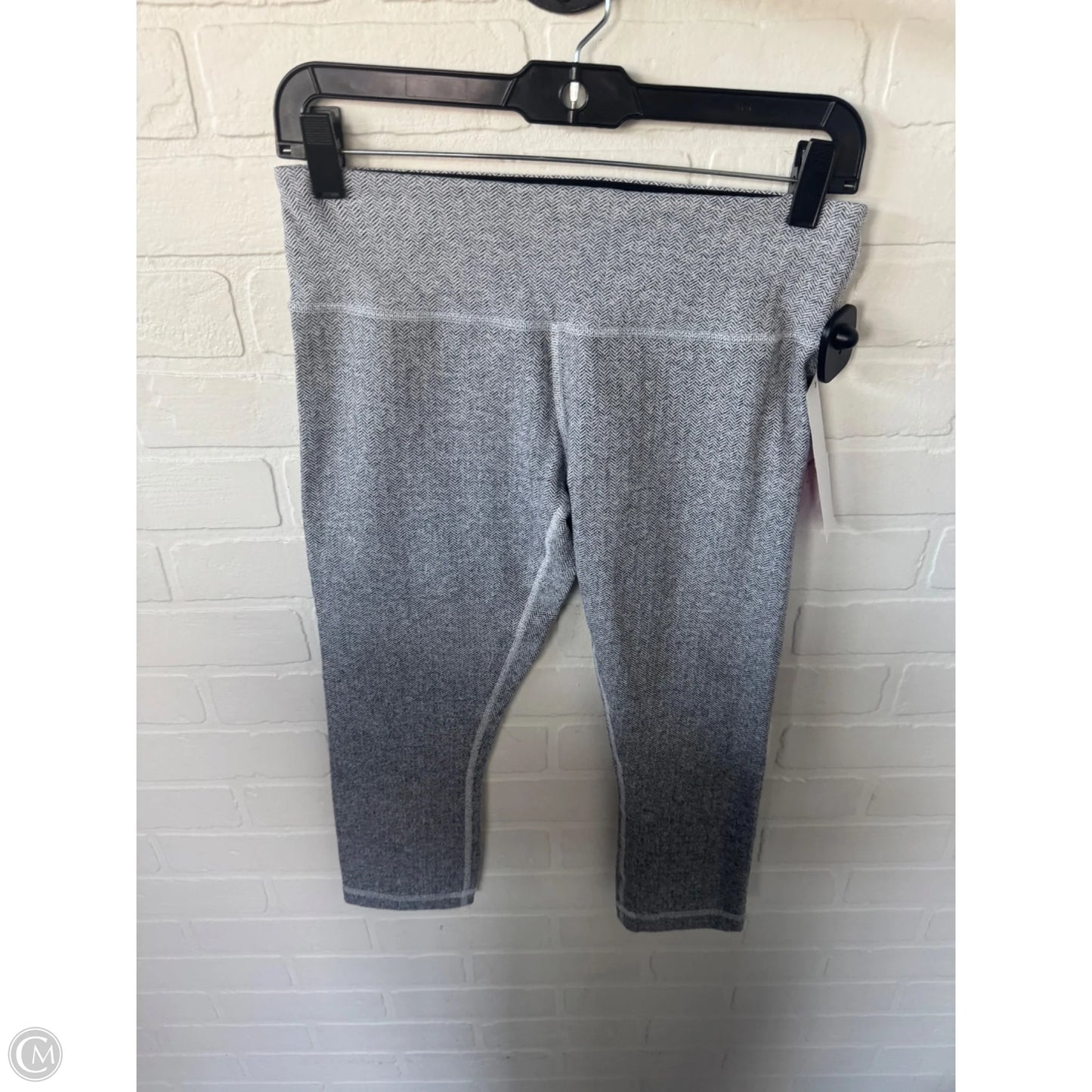 Athletic Leggings Capris By Lululemon In Grey & White, Size: 8