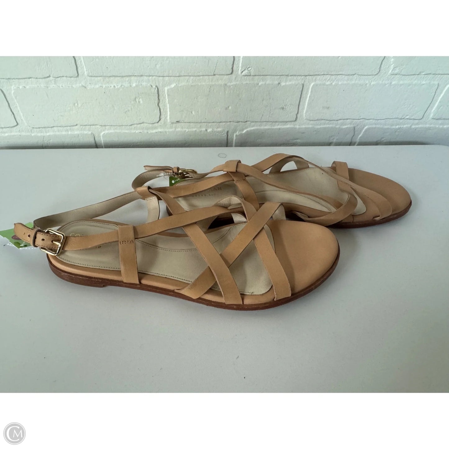 Sandals Flats By Cole-haan In Tan, Size: 10.5