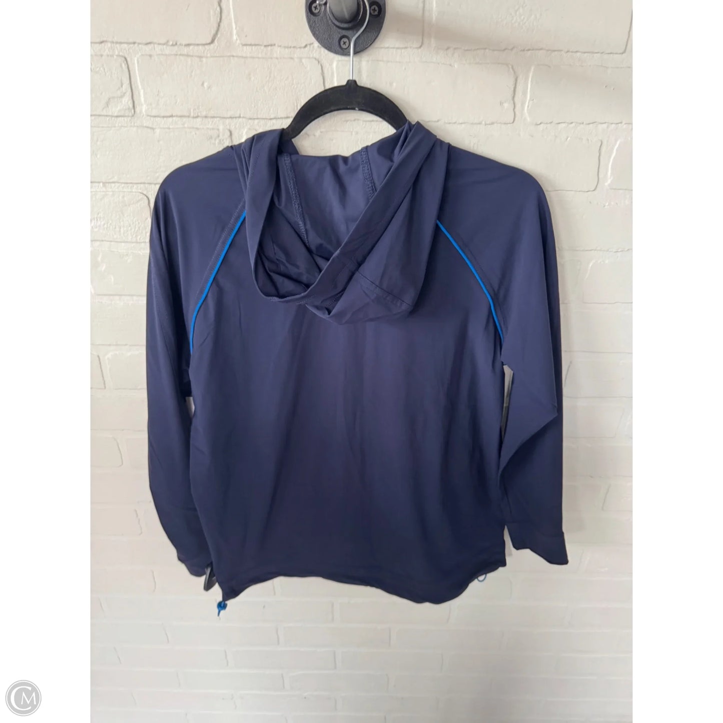 Athletic Jacket By Tribal In Blue, Size: S