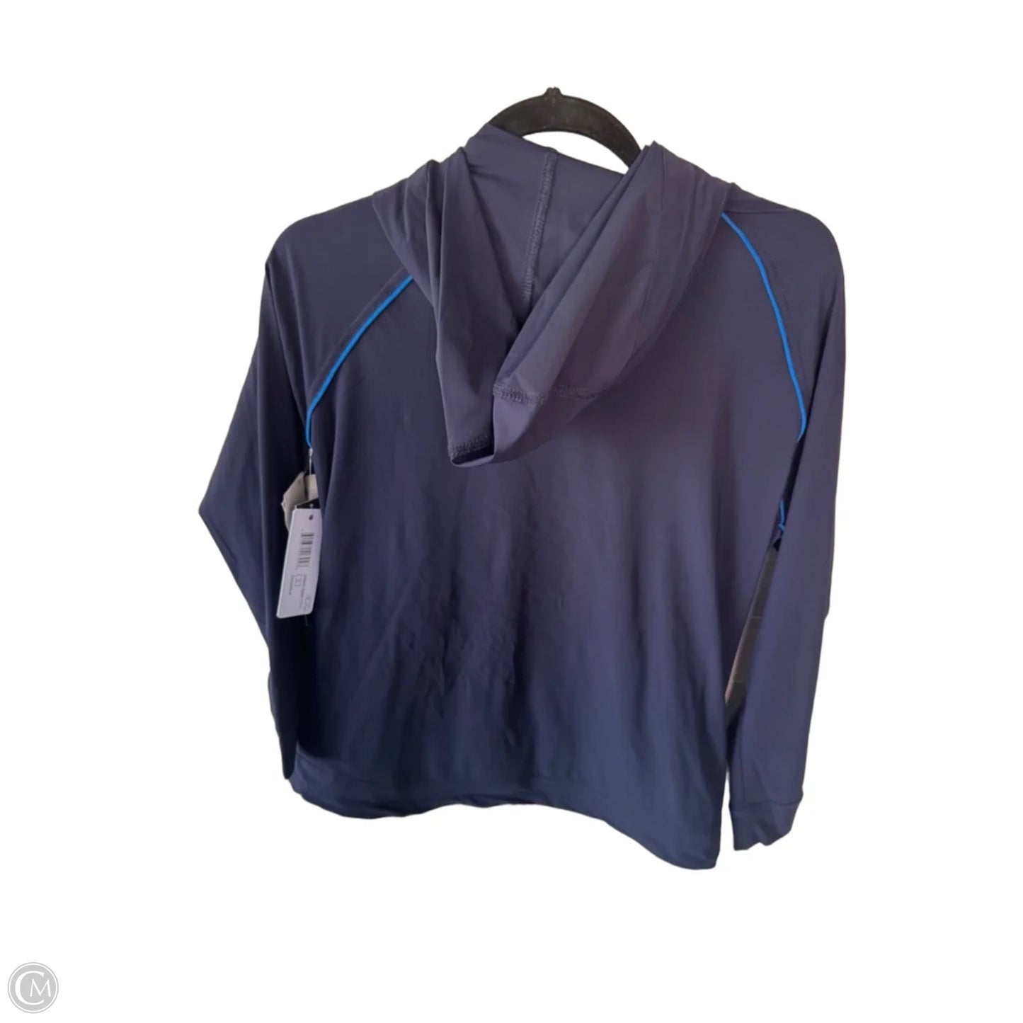 Athletic Jacket By Tribal In Blue, Size: S
