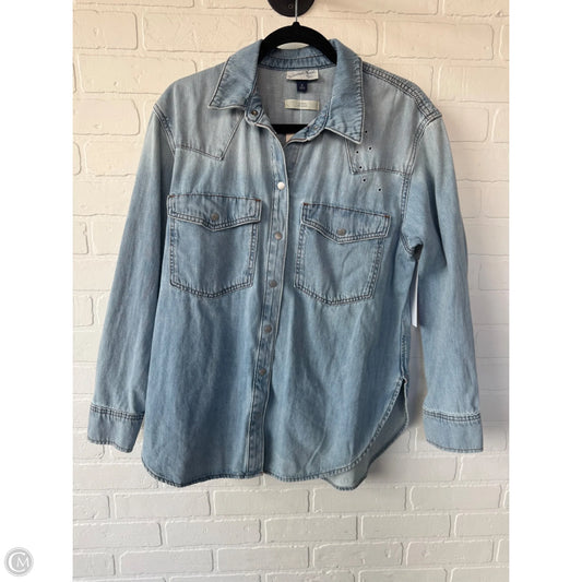 Jacket Denim By Universal Thread In Blue Denim, Size: M
