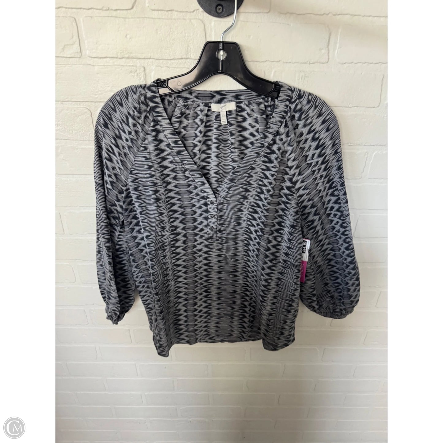Top 3/4 Sleeve By Joie In Grey, Size: Xs