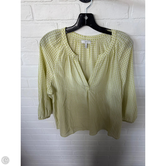 Top 3/4 Sleeve By Joie In Green, Size: S