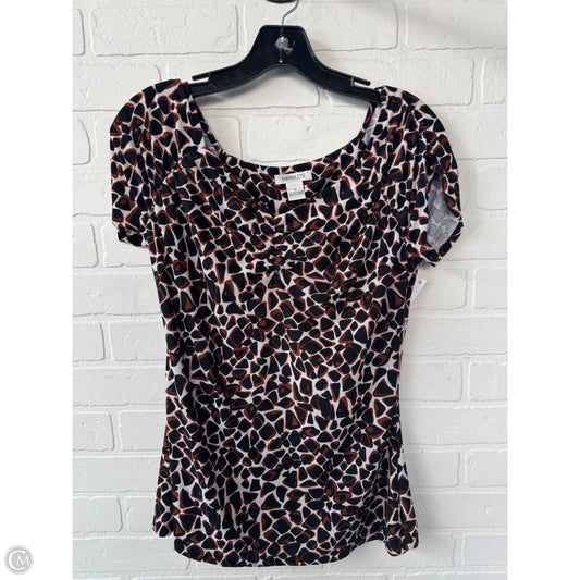 Top Short Sleeve By Harolds In Black & Brown, Size: M