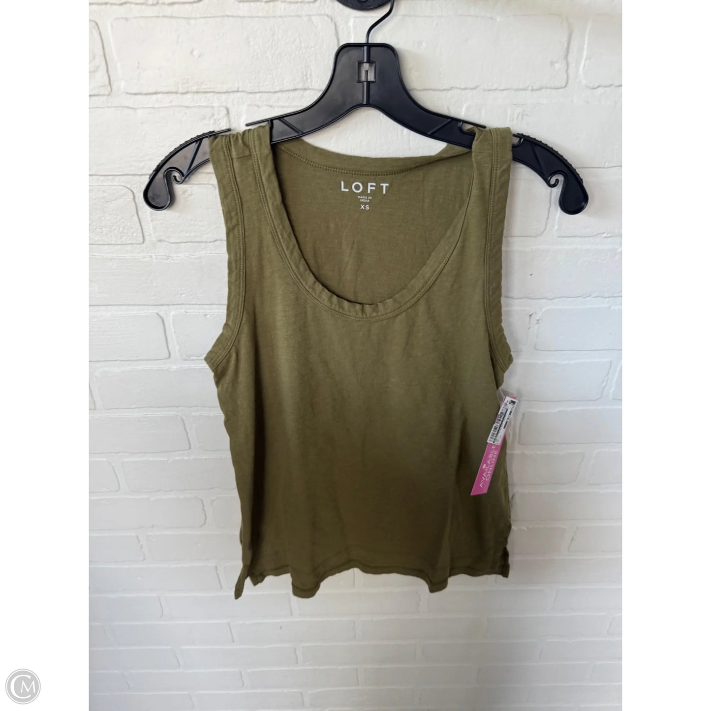 Top Sleeveless Basic By Loft In Green, Size: Xs