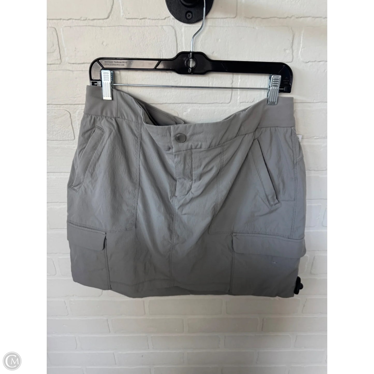 Athletic Skort By Athleta In Grey, Size: 14