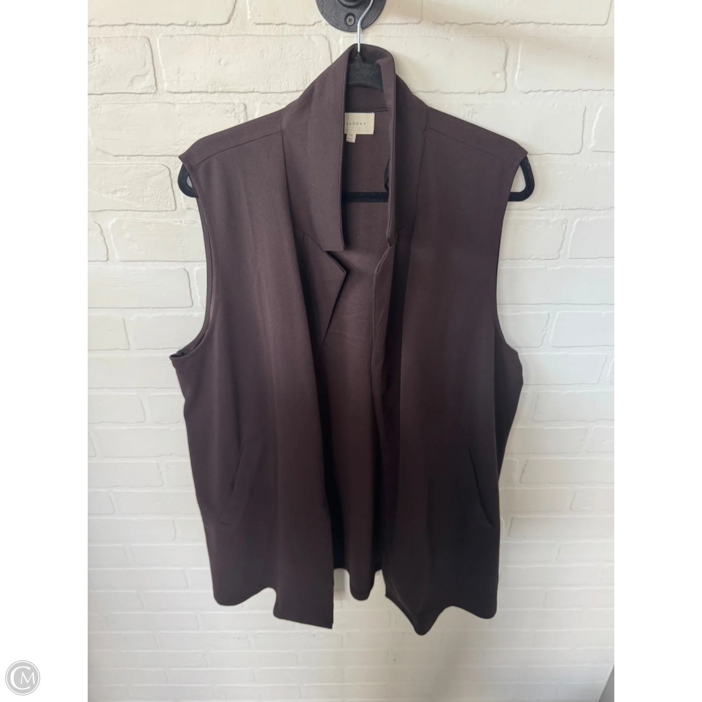Vest Other By Melloday In Brown, Size: 1x