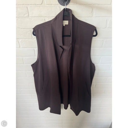 Vest Other By Melloday In Brown, Size: 1x