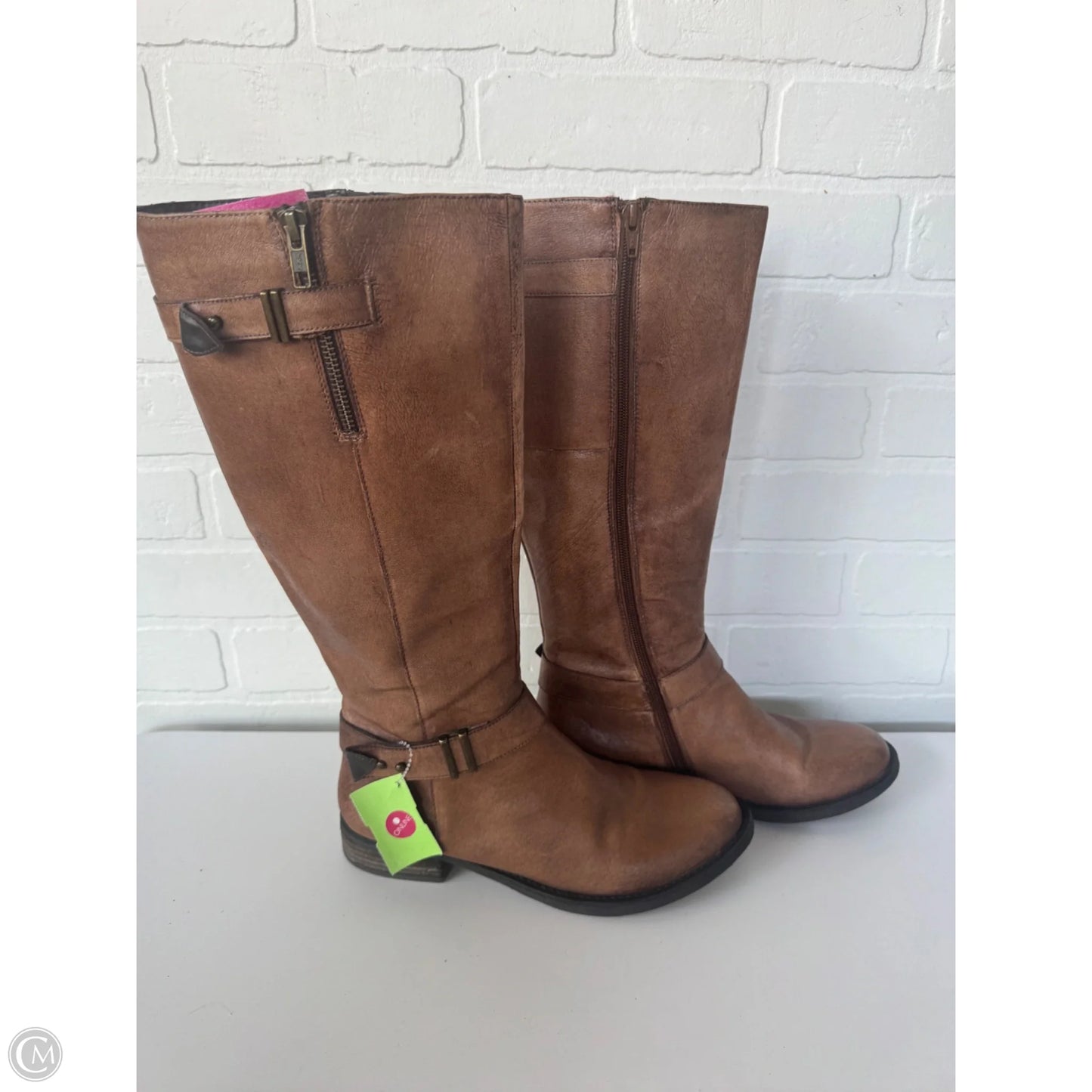 Boots Knee Flats By Steve Madden In Brown, Size: 8.5
